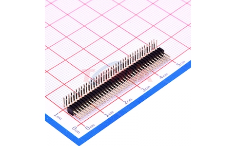 1.27mm雙排90度2×38P